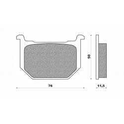 Τακάκια Daytona 36670 (FA051)(FD046) Τακάκια Daytona 36670 (FA051)(FD046)